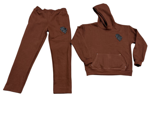 LEATHER PATCH SET (BROWN)