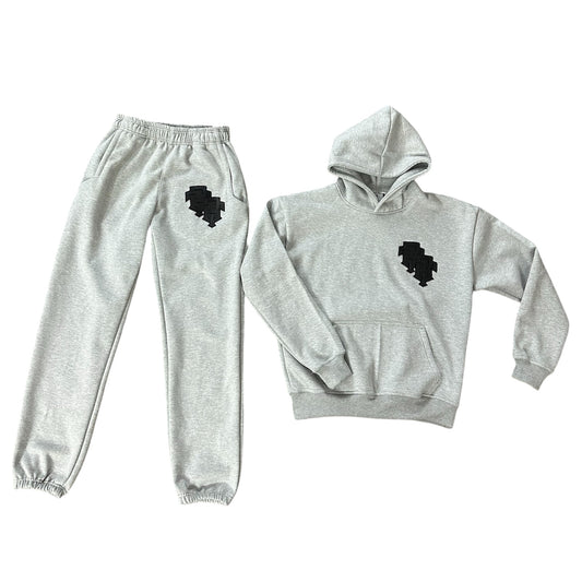 “TB” SWEATSUIT (GREY)